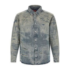 Diesel Blue Cotton Men's Blouse